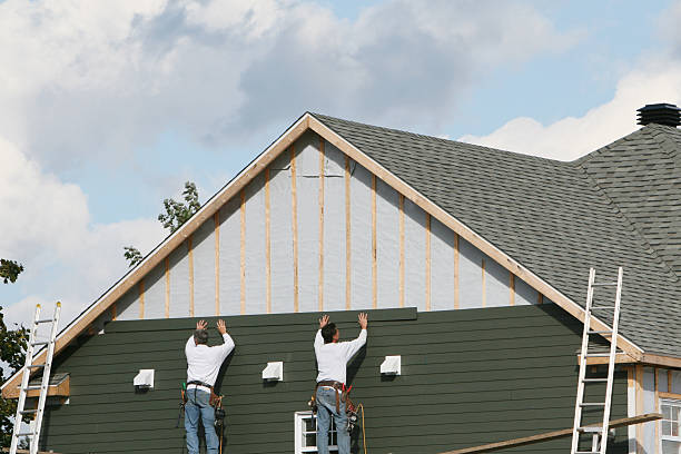 Professional Emergency Siding Repair technician working in Marriottsville, MD